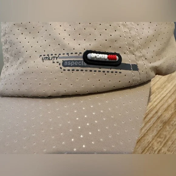 Beige Perforated Utility Sports Aspects Cap - Picture 4 of 7
